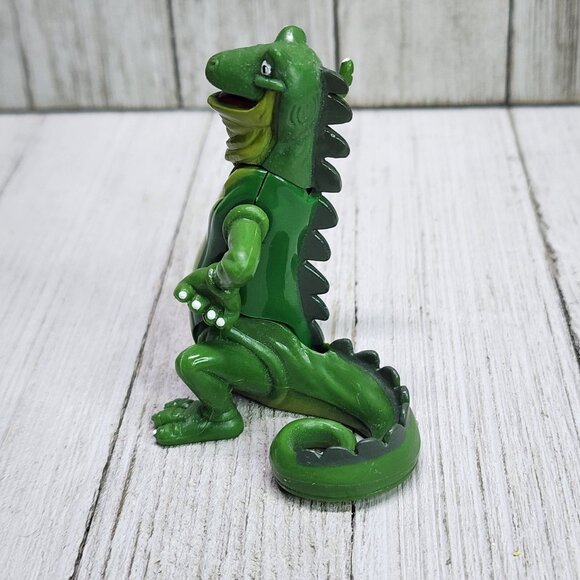 Vintage Rainforest Cafe Iggy Iguana Action Figure 2000 Poseable Green 3'' Tall - Picture 2 of 7